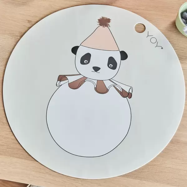 OYOY Living Design - Dækkeserviet, Panda Pompon OYOY Living Design - Dækkeserviet, Panda Pompon