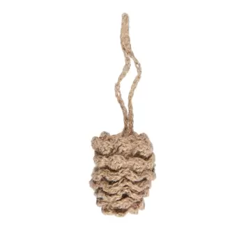 Ib Laursen - Kogle t/ophæng hæklet jute Ib Laursen - Kogle t/ophæng hæklet jute