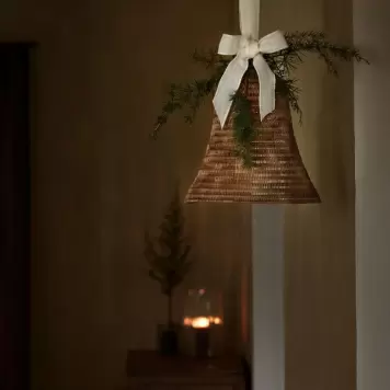 TineK Home - Juleklokke Palmefibre, Ø18*18