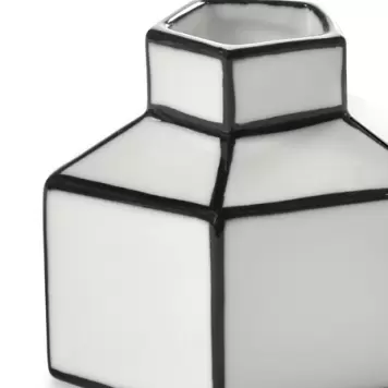 Serax - Vase S, hvid/sort