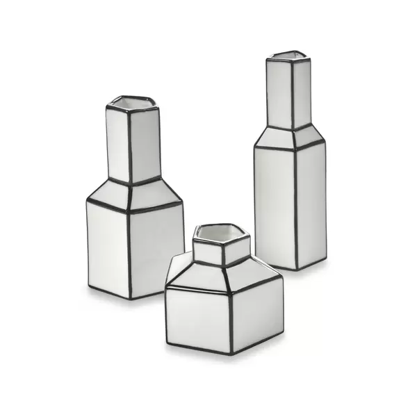 Serax - Vase S, hvid/sort Serax - Vase S, hvid/sort