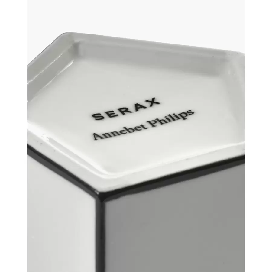 Serax - Vase L, hvid/sort