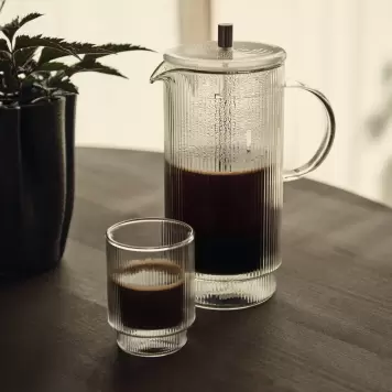 Ferm Living - Sæt med 2 stk. Ripple Thermo krus/glas - Clear Ferm Living - Sæt med 2 stk. Ripple Thermo krus/glas - Clear