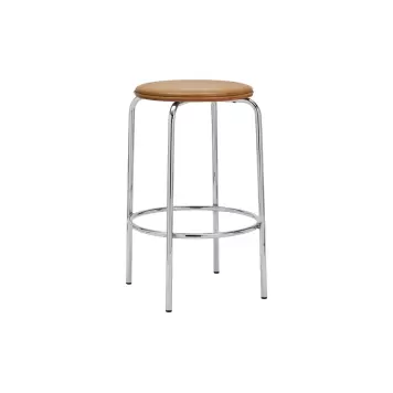 House Doctor - Barstol Comma, Cognac/Krom - Hent selv