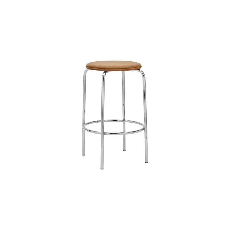 House Doctor - Barstol Comma, Cognac/Krom - Hent selv