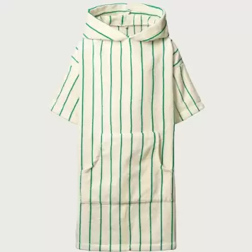 Bongusta - Poncho Naram, Pure White & Grass 2-4år Bongusta - Poncho Naram, Pure White & Grass 2-4år
