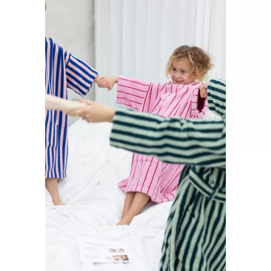 Bongusta - Poncho Naram, Pure White & Grass 2-4år
