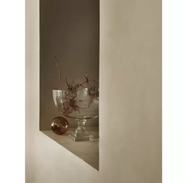 TineK Home - Glasbowle m/firkantet fod, Klar Ø:25*18 TineK Home - Glasbowle m/firkantet fod, Klar Ø:25*18