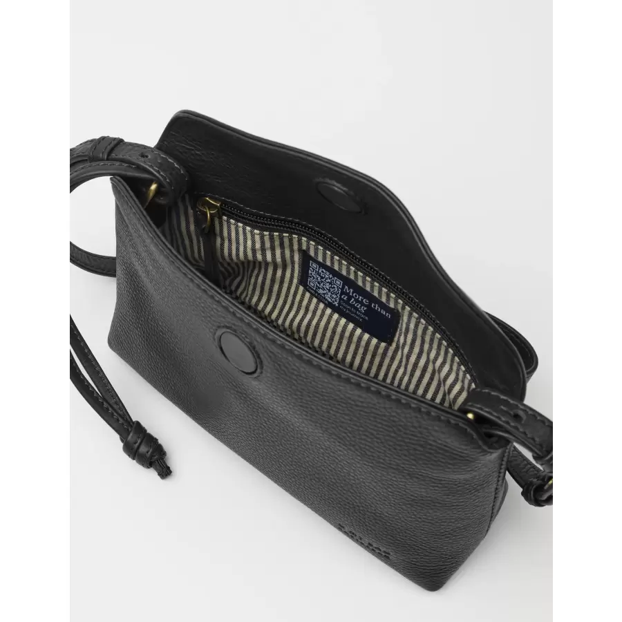 O My Bag - Sienna Mini, Sort Soft Grain Leather