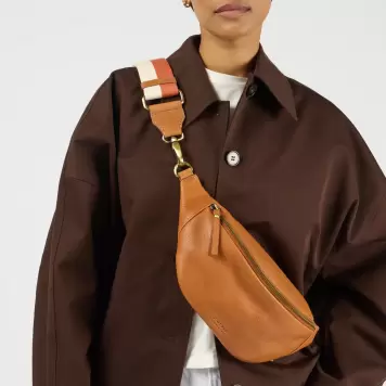 O My Bag - Niko Bum Bag, Wild Oak Soft Grain Leather O My Bag - Niko Bum Bag, Wild Oak Soft Grain Leather