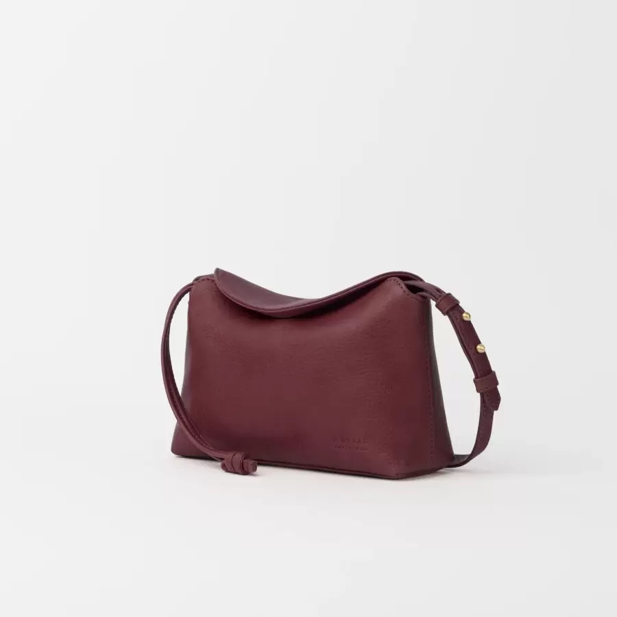O My Bag - Sienna Mini, Dark Cherry Soft Grain Leather