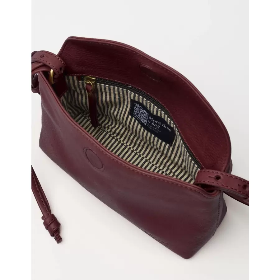 O My Bag - Sienna Mini, Dark Cherry Soft Grain Leather