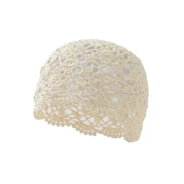 By Stær - Elara hæklet skull hat, creme