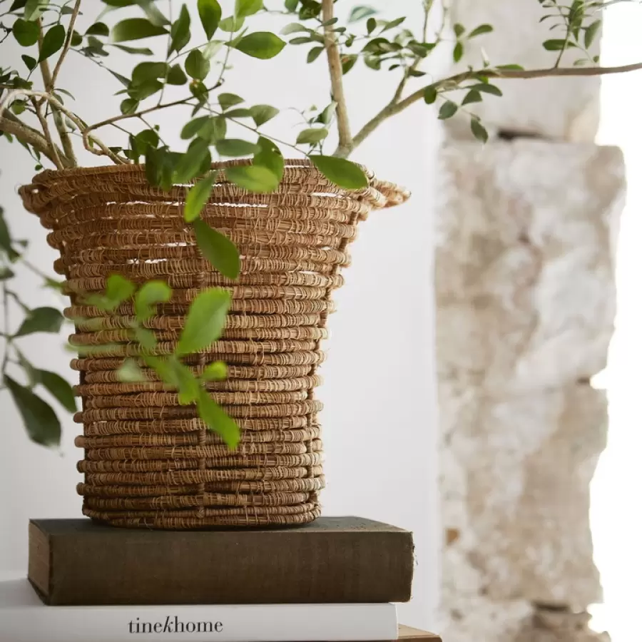 TineK Home - Myra Kurv High Palmefibre, Ø:16/28*H:23