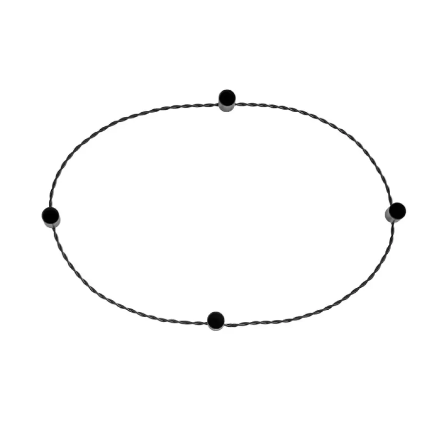 TineK Home - Adventskrans, metal, Oval 30x50xH4 cm, sort