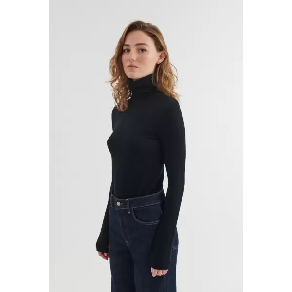 Basic Apparel - Rinja T-neck, Sort