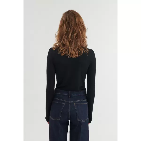 Basic Apparel - Rinja T-neck, Sort