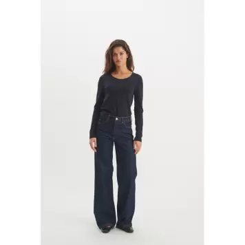 Basic Apparel - Rinja Langærmet Tee, Sky Captain