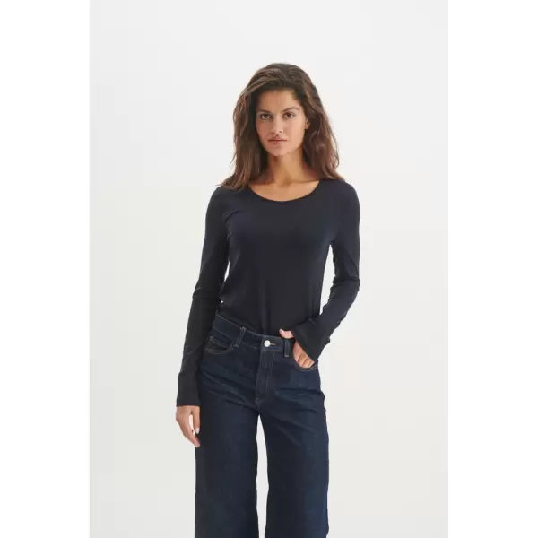 Basic Apparel - Rinja Langærmet Tee, Sky Captain