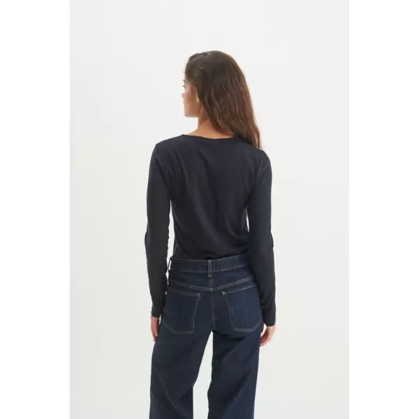 Basic Apparel - Rinja Langærmet Tee, Sky Captain