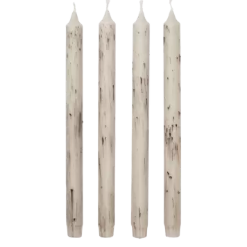 Ferm Living - 4 Kronelys Mura, Lys Beige