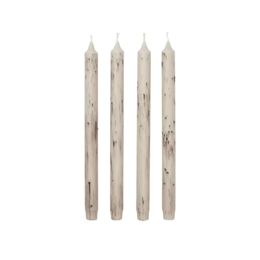 Ferm Living - 4 Kronelys Mura, Lys Beige