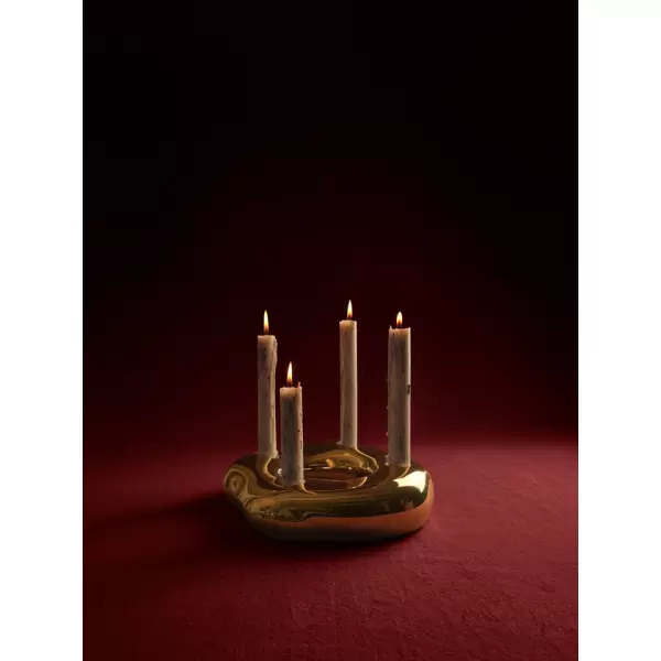 Ferm Living - 4 Kronelys Mura, Lys Beige Ferm Living - 4 Kronelys Mura, Lys Beige