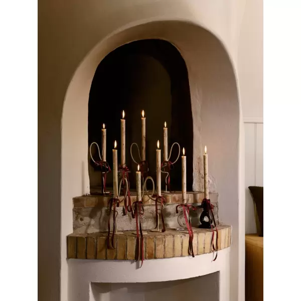 Ferm Living - 4 Kronelys Mura, Lys Beige Ferm Living - 4 Kronelys Mura, Lys Beige