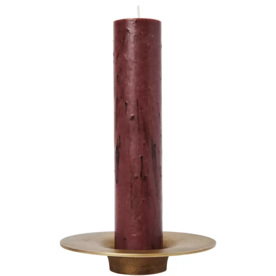 Ferm Living - Lysestage Soothe til Bloklys Ø:5, Messingfinish