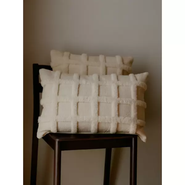 Ferm Living - Pude Norte Grid, Offwhite 50*50 Ferm Living - Pude Norte Grid, Offwhite 50*50