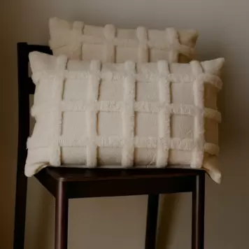 Ferm Living - Pude Norte Grid, Offwhite 40*60 Ferm Living - Pude Norte Grid, Offwhite 40*60