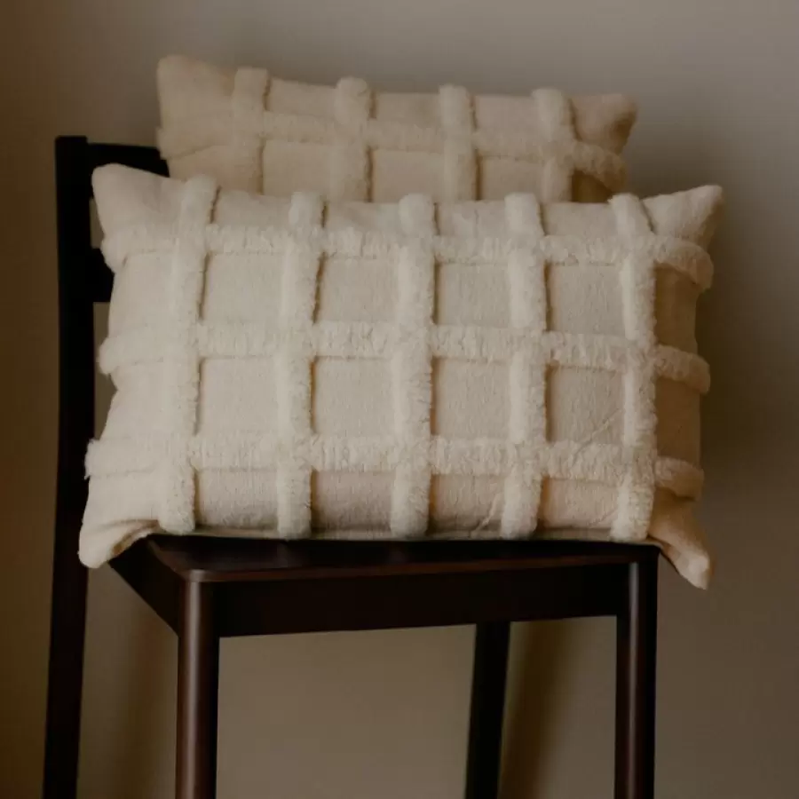 Ferm Living - Pude Norte Grid, Offwhite 40*60