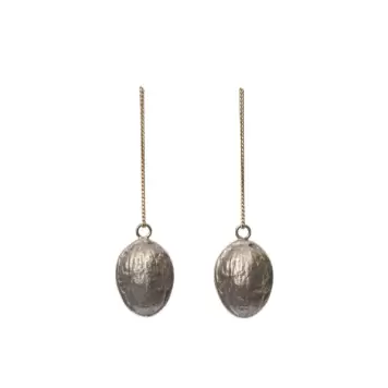 Ferm Living - 2 Ornamenter Valnød, Massiv Messing