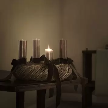 TineK Home - Velourbånd, 5 m på træspole, bredde 5 cm, mocca