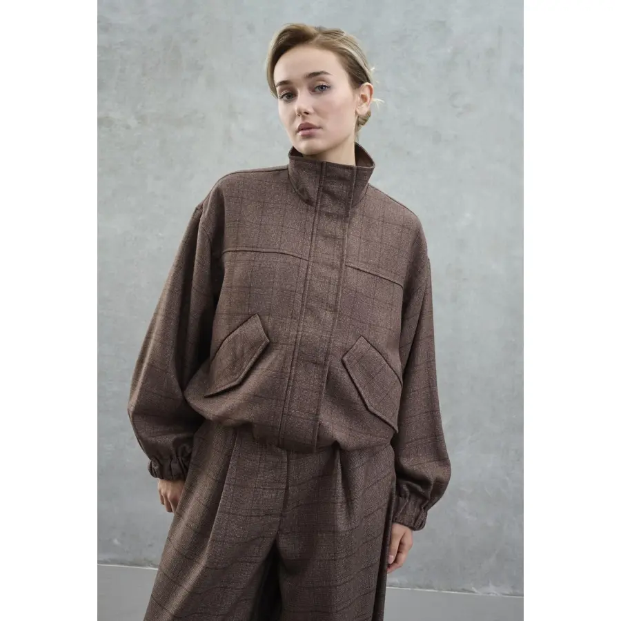 Love&Divine - Jakke, Brown Check