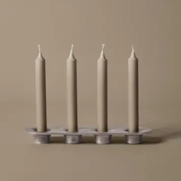 Ferm Living - Soothe lysestage til 4 lys, Aluminium Ferm Living - Soothe lysestage til 4 lys, Aluminium