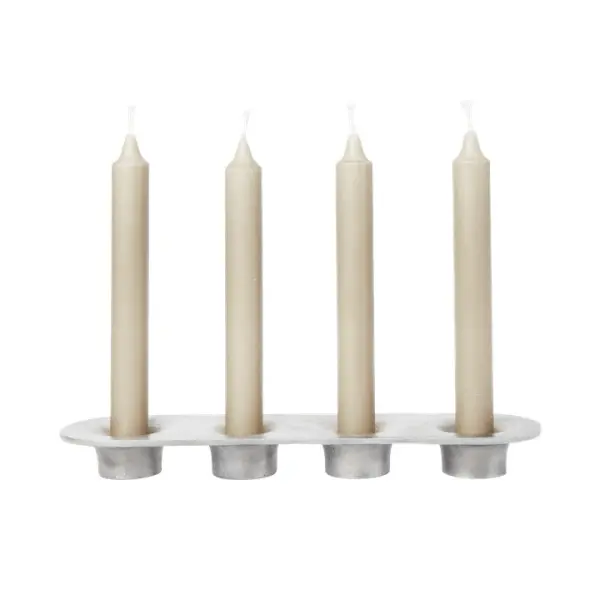 Ferm Living - Soothe lysestage til 4 lys, Aluminium Ferm Living - Soothe lysestage til 4 lys, Aluminium