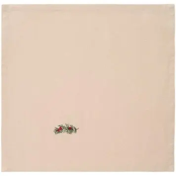 Ib Laursen - Stofserviet Tradition, Gren m. røde bær Ib Laursen - Stofserviet Tradition, Gren m. røde bær