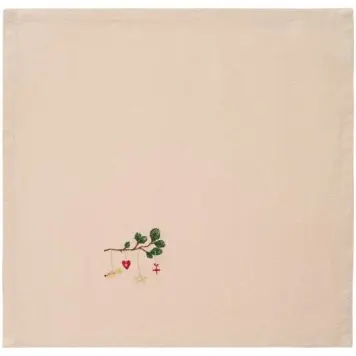 Ib Laursen - Stofserviet Tradition, Fyrregren med julepynt Ib Laursen - Stofserviet Tradition, Fyrregren med julepynt