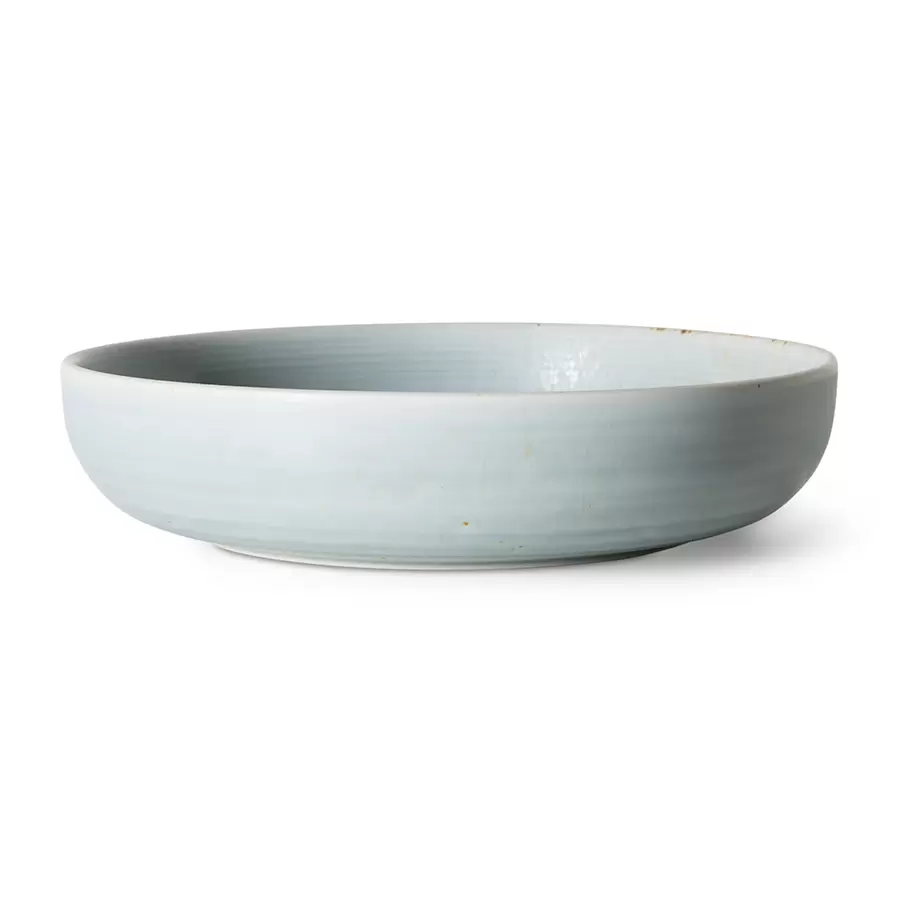 HK living - Dyb Tallerken Chef Ceramics, Soft Blue Ø:21,5*5