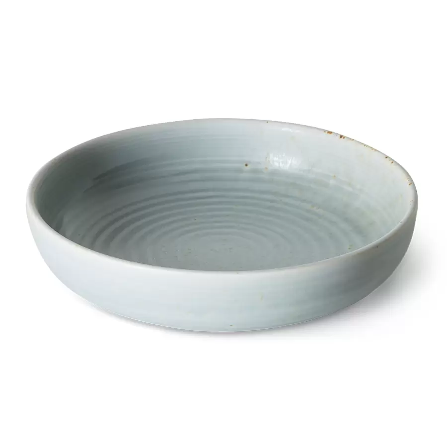 HK living - Dyb Tallerken Chef Ceramics, Soft Blue Ø:21,5*5