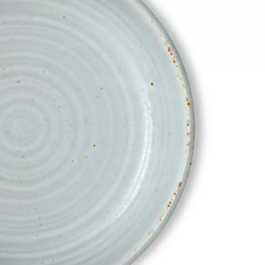 HK living - Dyb Tallerken Chef Ceramics, Soft Blue Ø:19*4