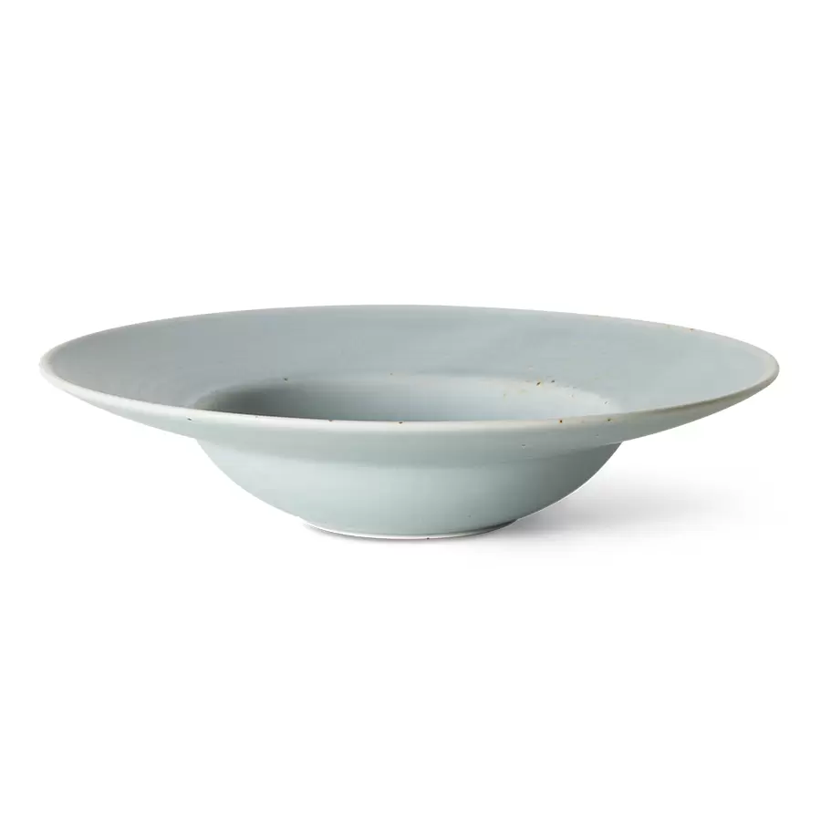 HK living - Pastatallerken Chef Ceramics, Soft Blue Ø:28,5*6