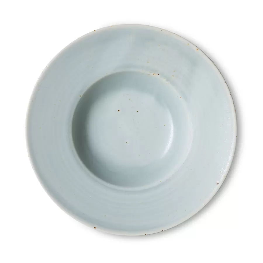 HK living - Pastatallerken Chef Ceramics, Soft Blue Ø:28,5*6