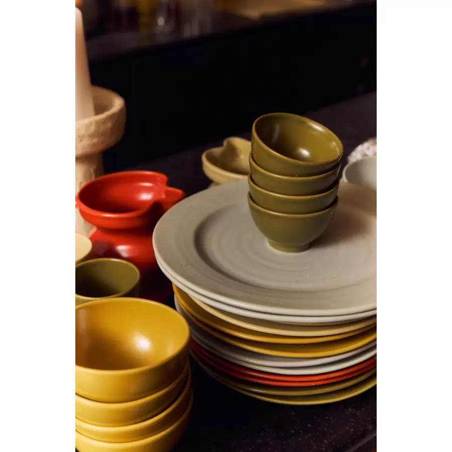 HK living - 2 Middagstallerkner Farmhouse Ceramics, Pale Blue Ø:26,5