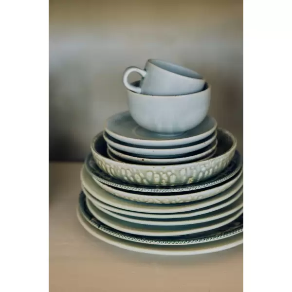 HK living - 2 Sidetallerkener Farmhouse Ceramics, Pale Blue Ø:22 HK living - 2 Sidetallerkener Farmhouse Ceramics, Pale Blue Ø:22