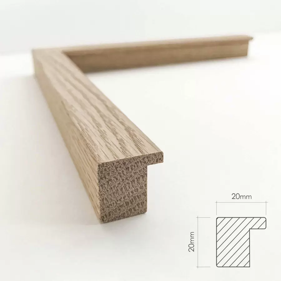 INCADO - Solid Oak med glas, 30*30
