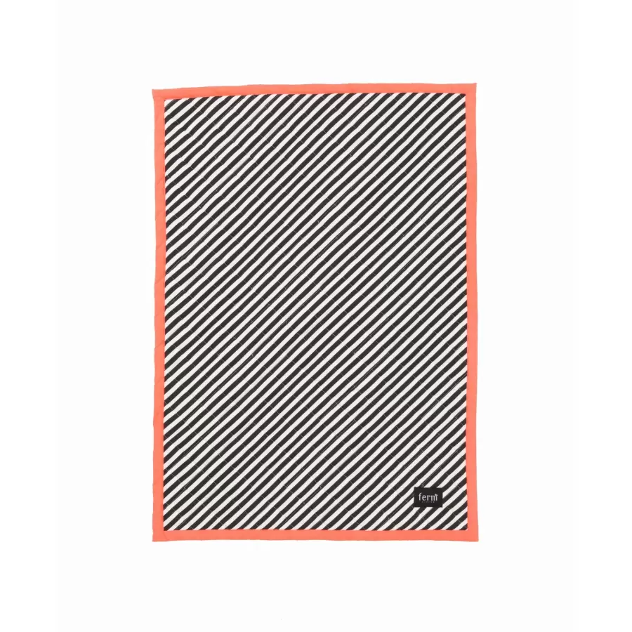 ferm LIVING - Black Striped Quilted, neon