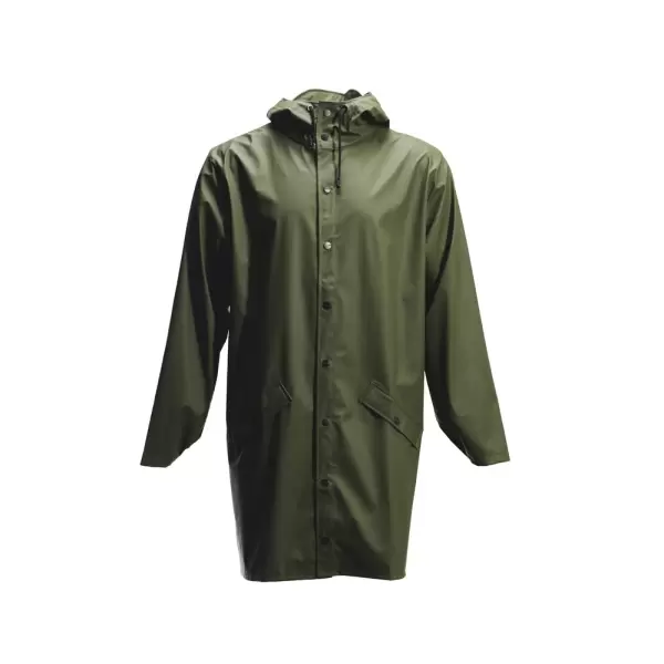 Rains - Long Jacket, Grøn