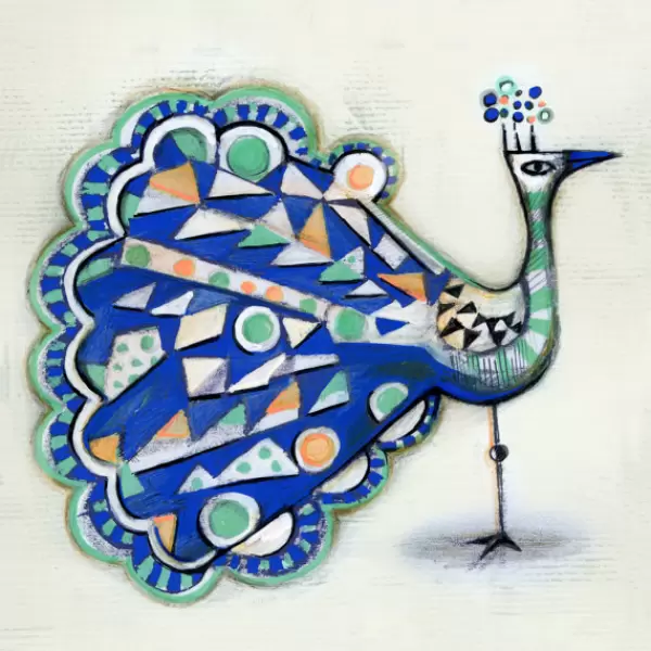Sofie Børsting - Blue Peacock A3
